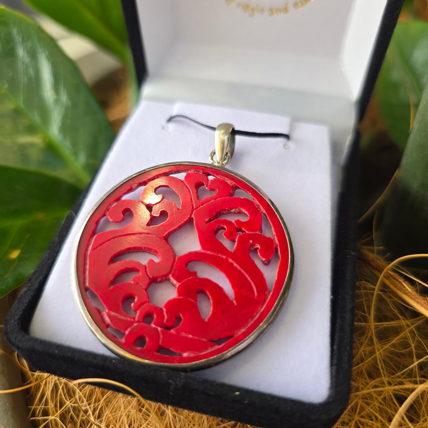Red Coral Pendant - Rivendell Shop