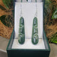Greenstone (Pounamu) Double Koru Earrings - Rivendell Shop