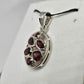Garnet Sterling Silver Pendant - Rivendell Shop