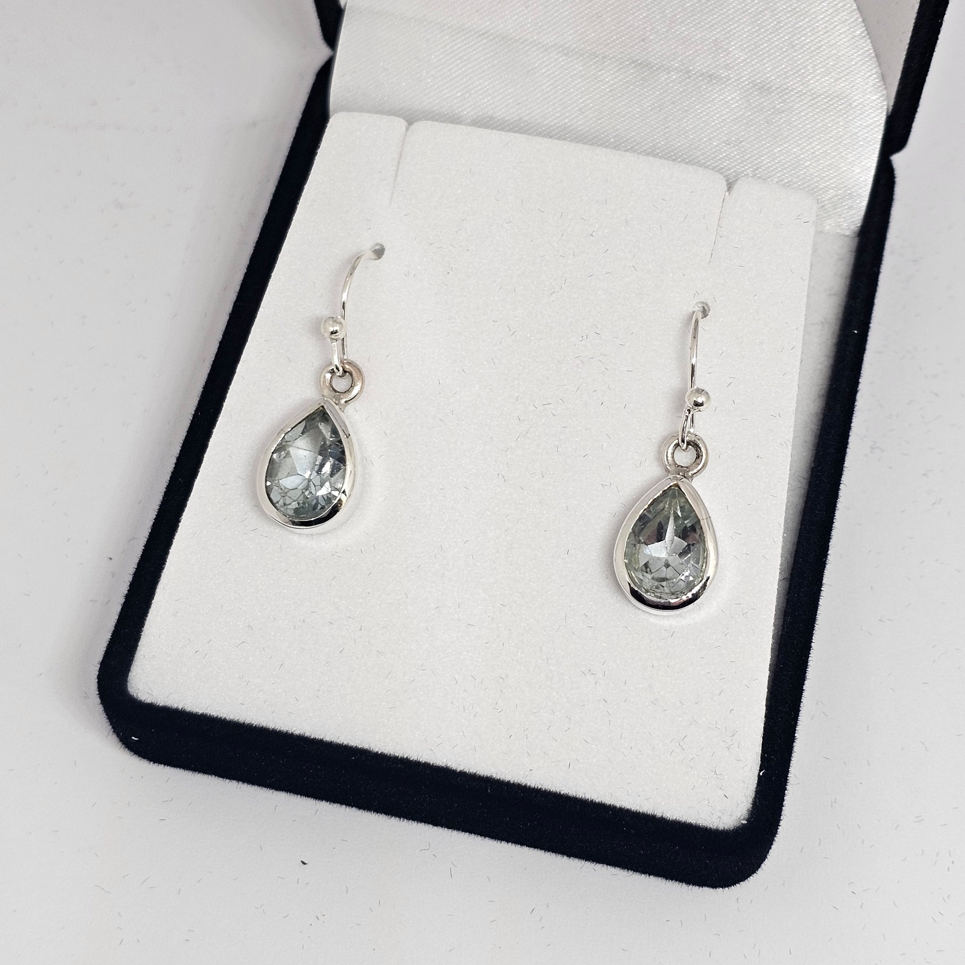 Blue Topaz Sterling Silver Earrings - Rivendell Shop