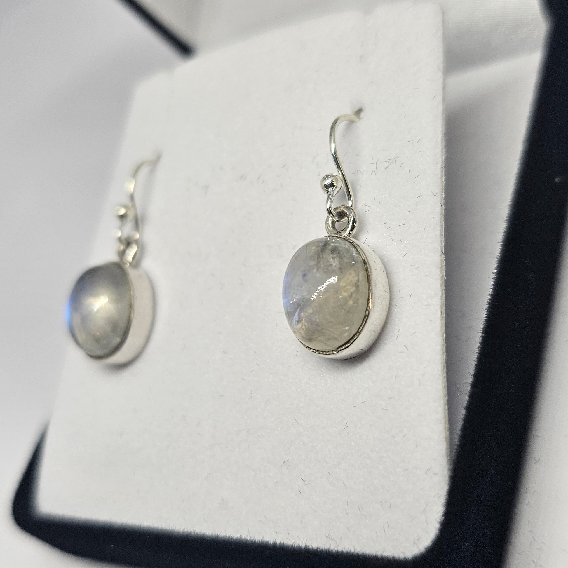 Moonstone Sterling Silver Earrings - Rivendell Shop