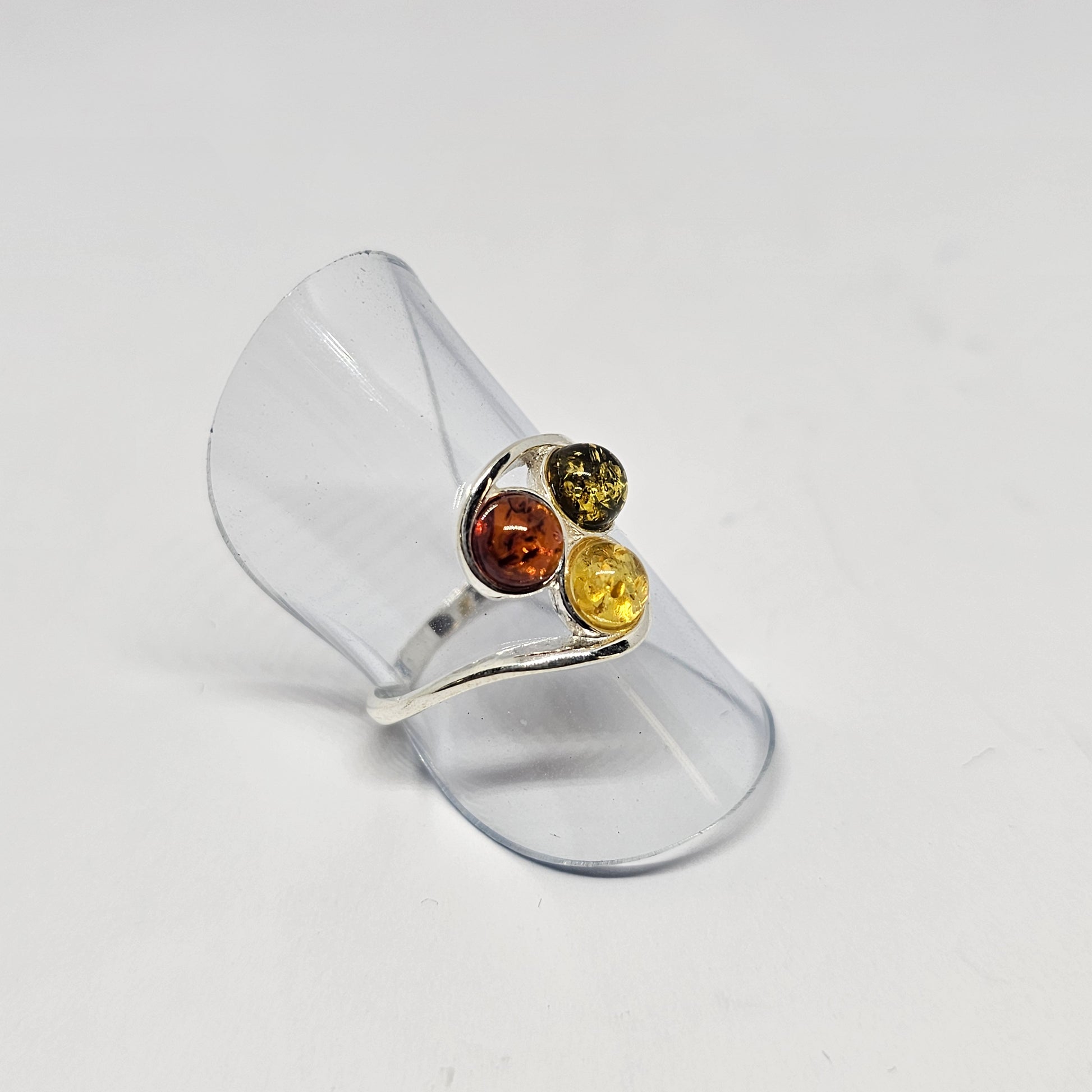 Amber Sterling Silver Ring - Rivendell Shop