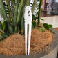 Handcarved Bone 2 Prong Heru (Comb) - Hei Matau (Fish Hook) - Rivendell Shop