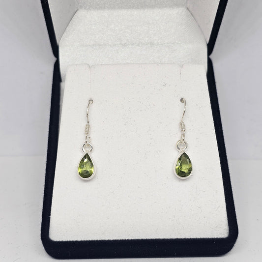Peridot Sterling Silver Earrings - Rivendell Shop