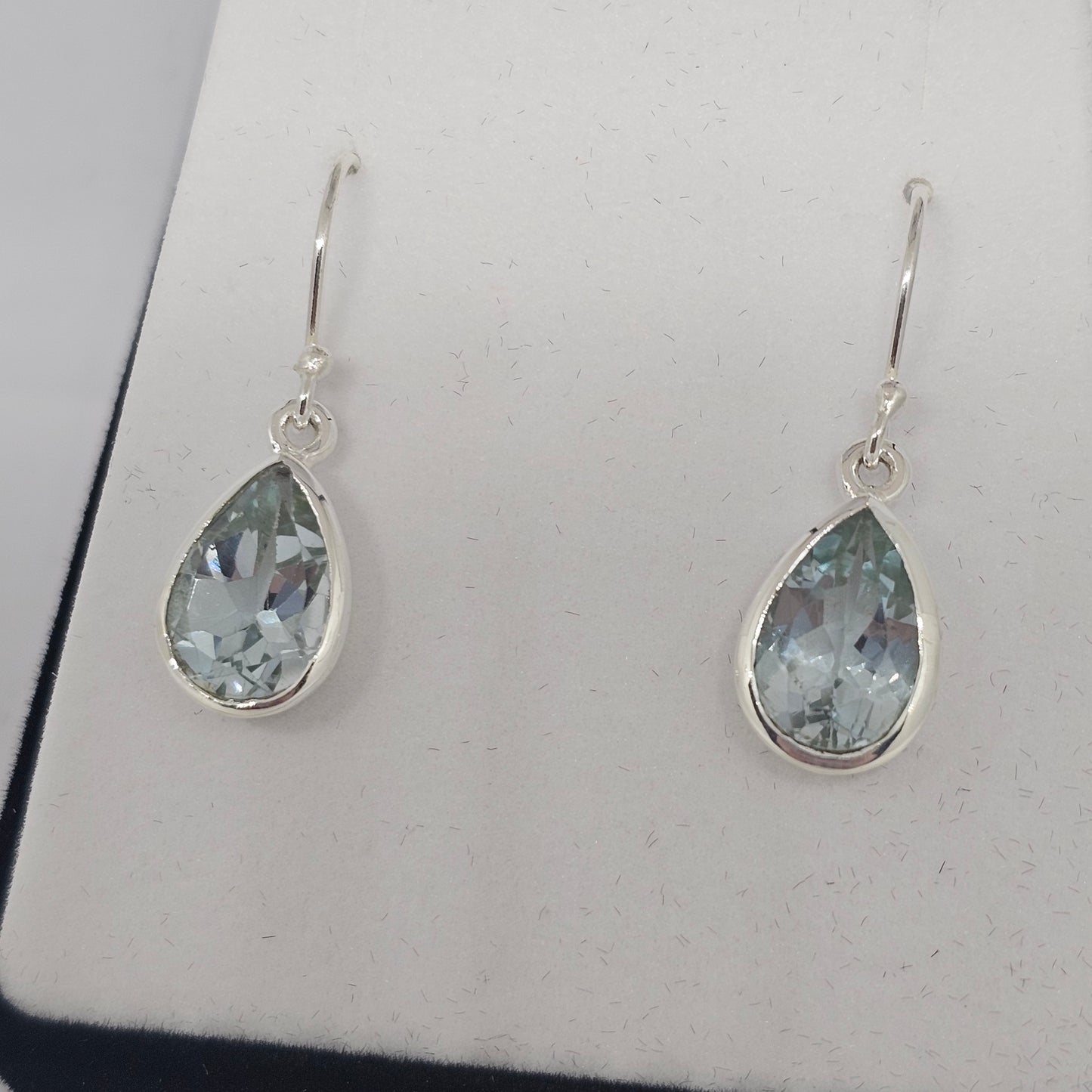 Blue Topaz Sterling Silver Earrings - Rivendell Shop