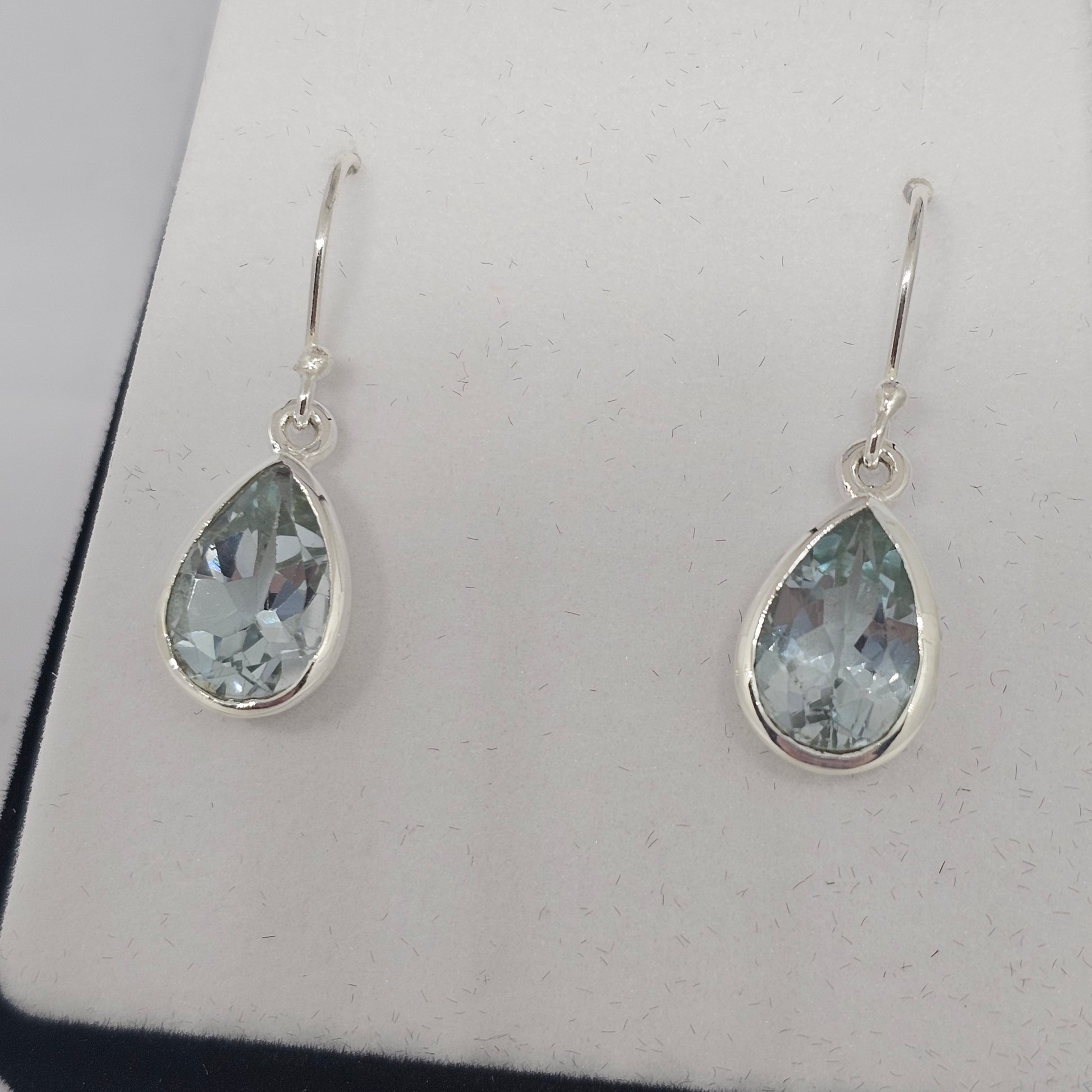Blue Topaz Sterling Silver Earrings - Rivendell Shop