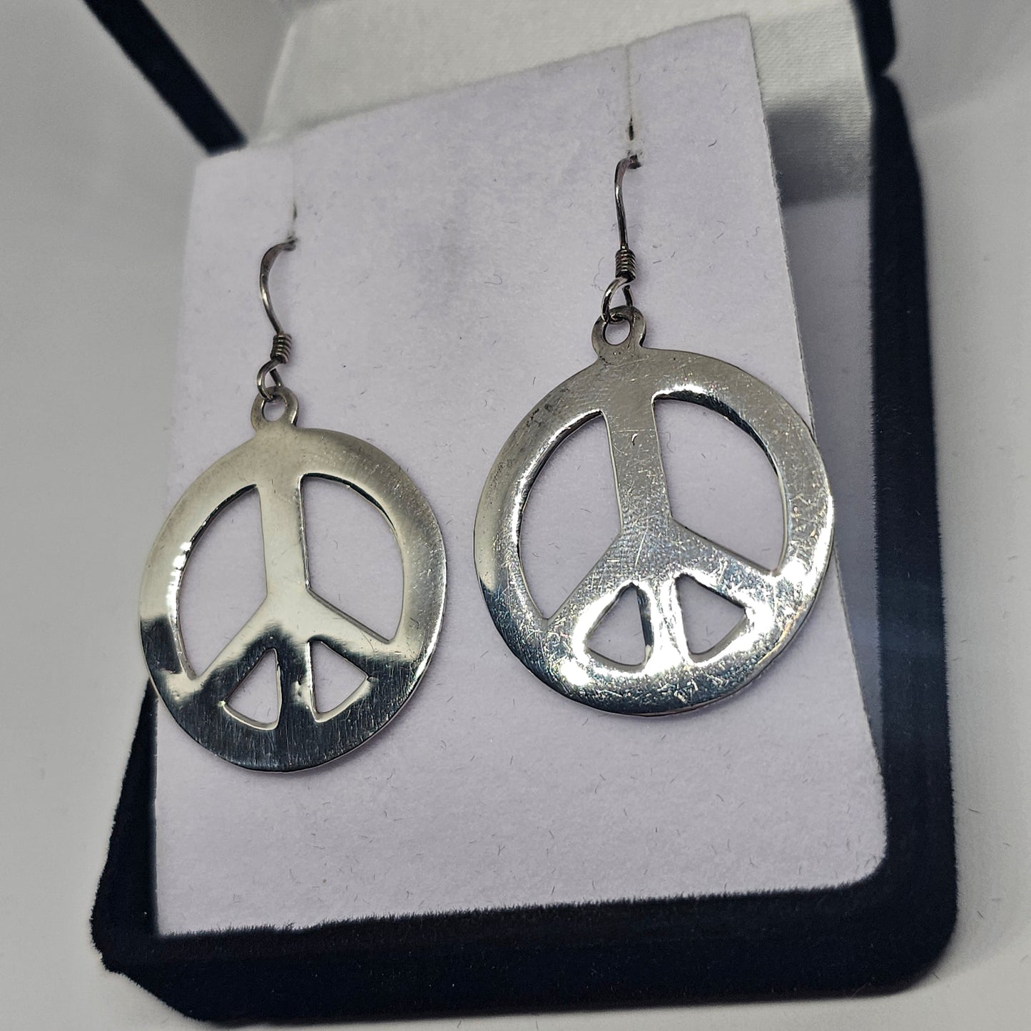 Sterling Silver Peace Earrings - Rivendell Shop