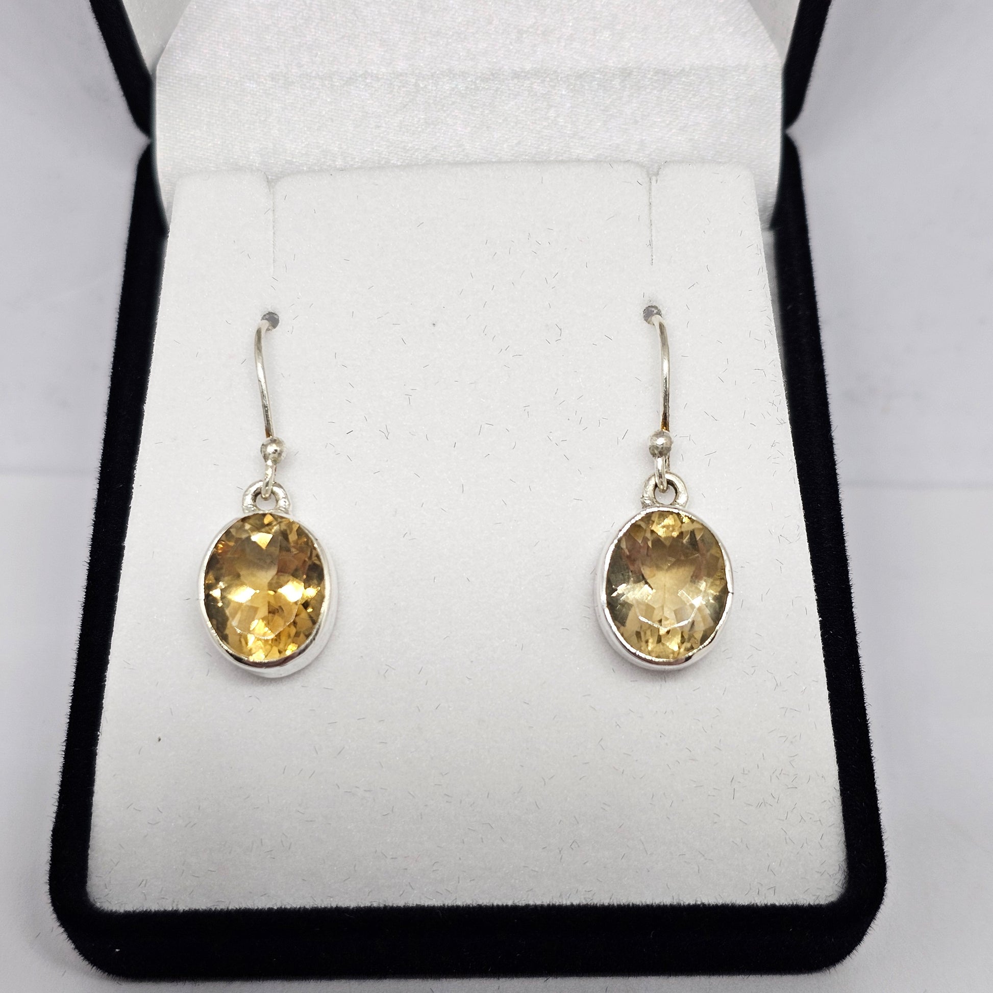 Citrine Sterling Silver Earrings - Rivendell Shop