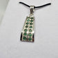 Emerald Sterling Silver Pendant - Rivendell Shop