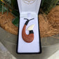 Handcarved Bone Pendant + Bone - Hei Matau (Fish Hook) - Rivendell Shop