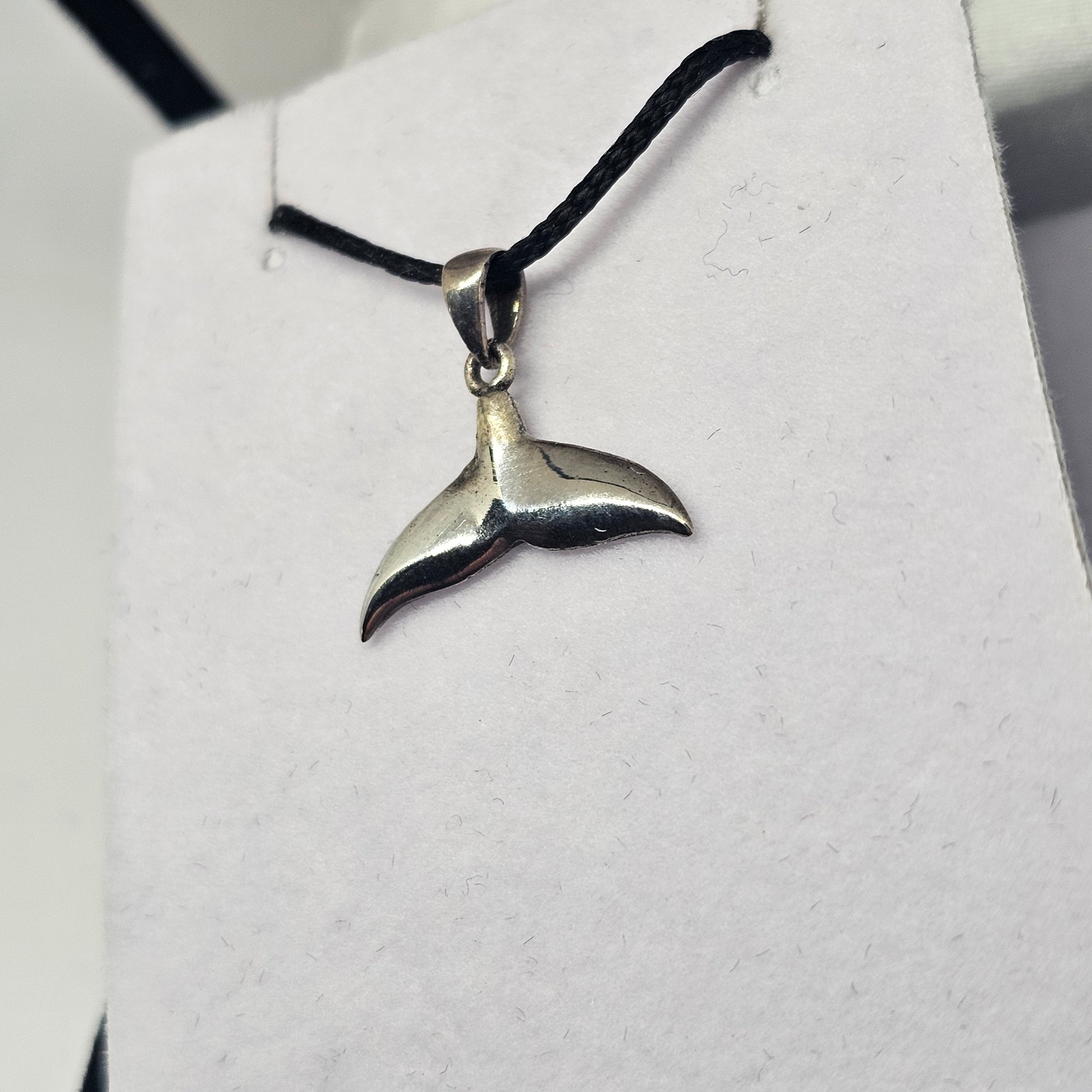 Sterling Silver Mini Whale Tail - Rivendell Shop