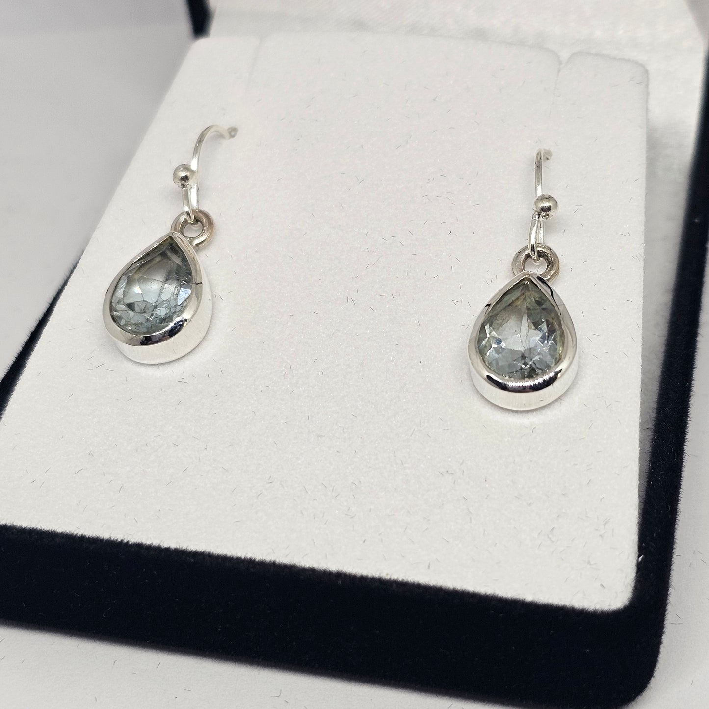 Blue Topaz Sterling Silver Earrings - Rivendell Shop