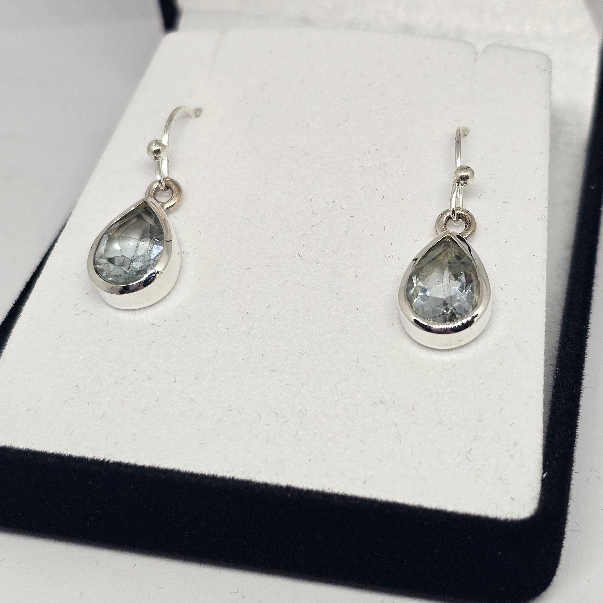 Blue Topaz Sterling Silver Earrings - Rivendell Shop