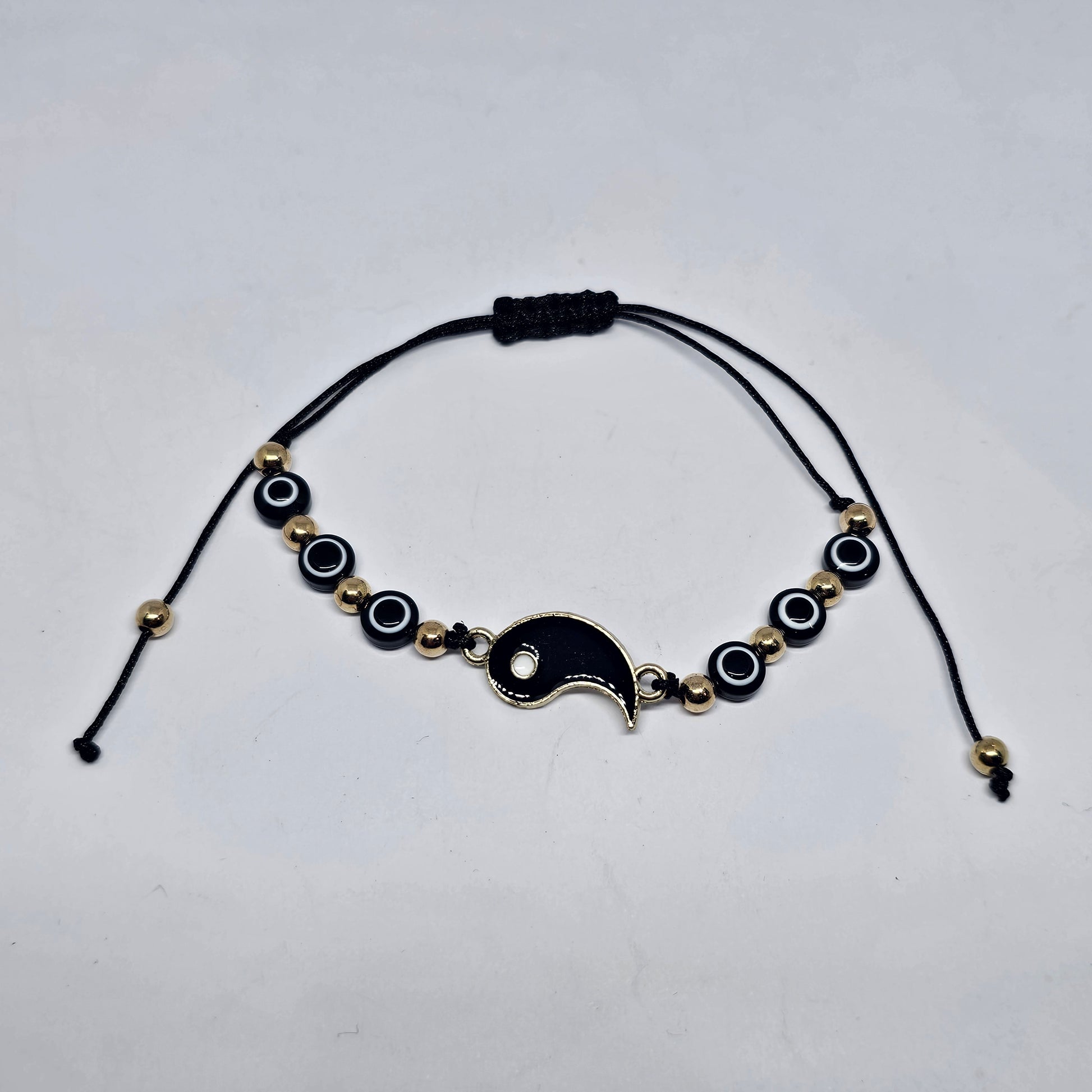 Yin Yang Wax Cord Bracelet - Rivendell Shop