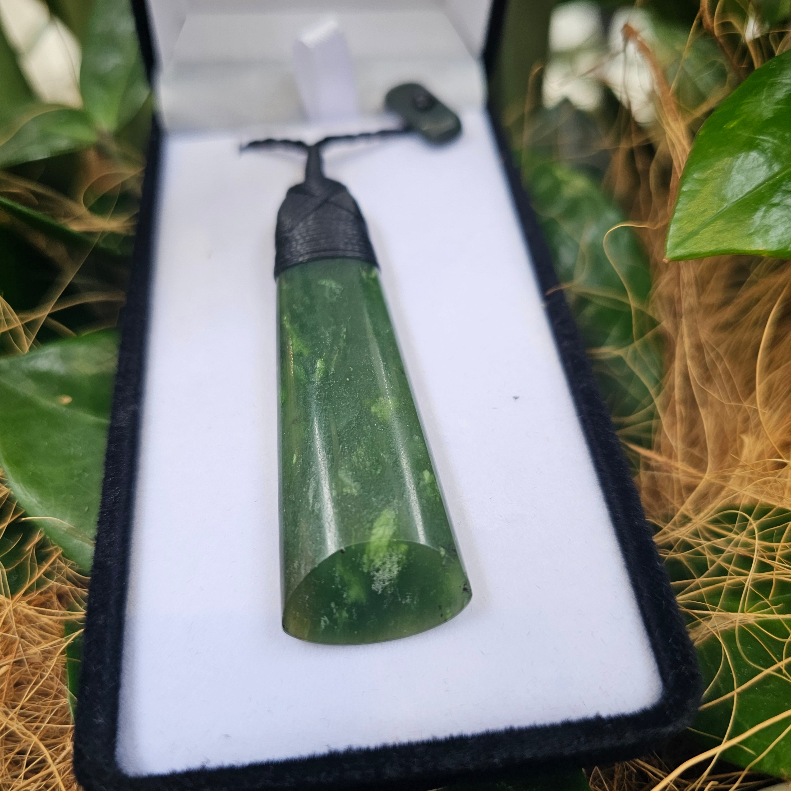 Greenstone Toki Pendant 65 x 20 mm