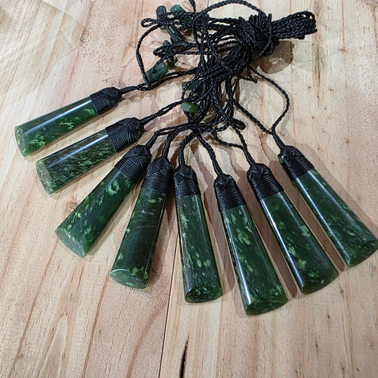 Greenstone Toki Pendant 65 x 20 mm