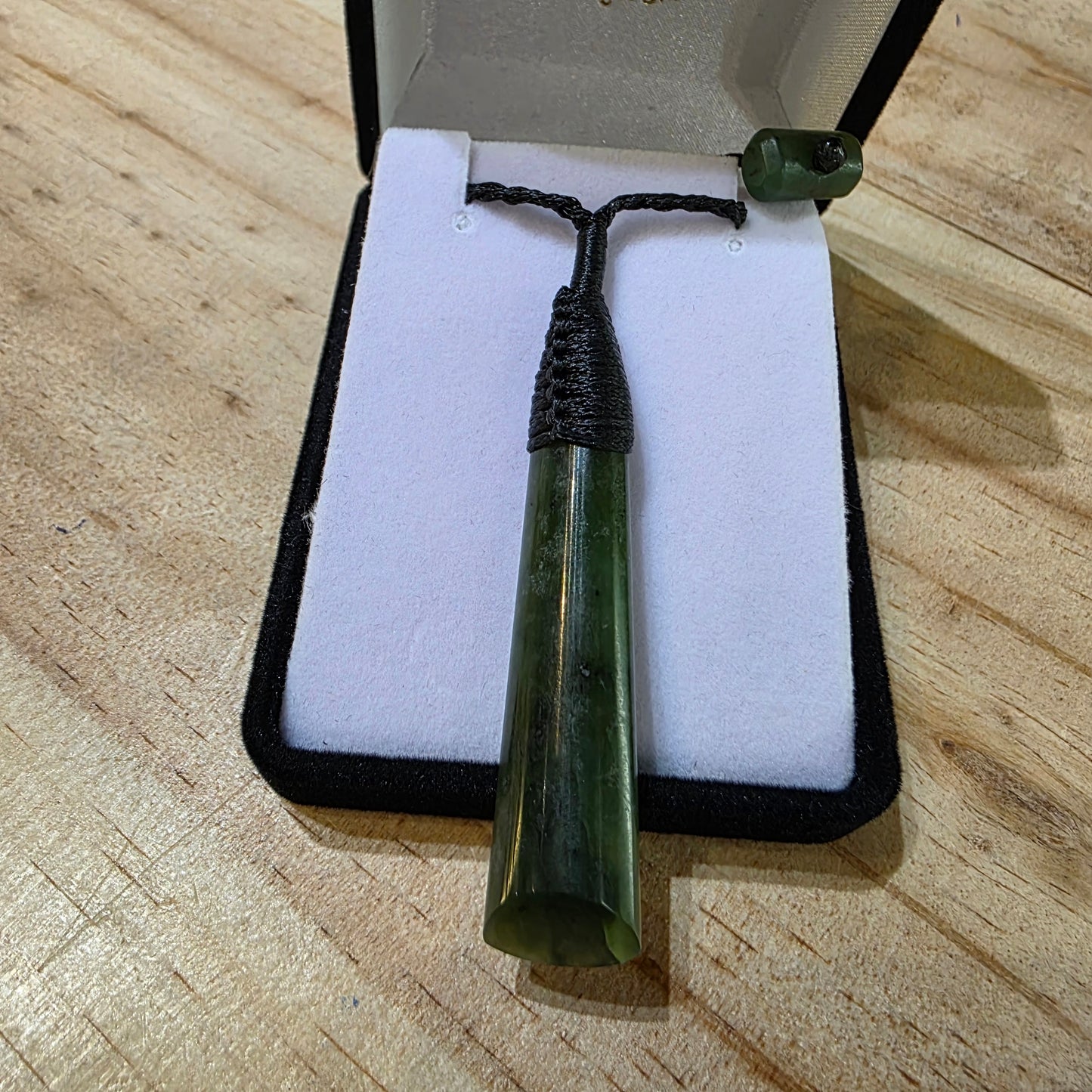 Long Greenstone Toki Pendant