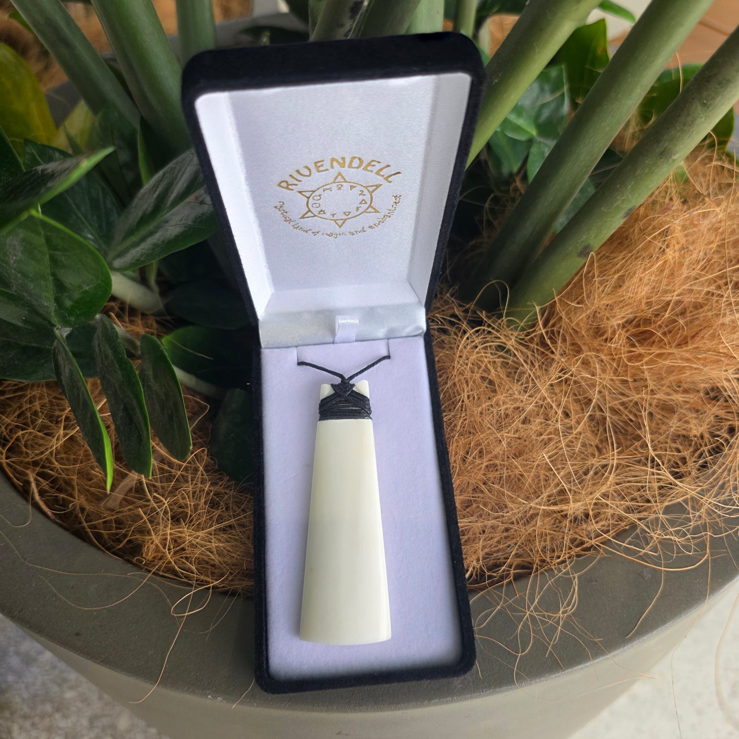 Handcarved Bone Pendant - Toki