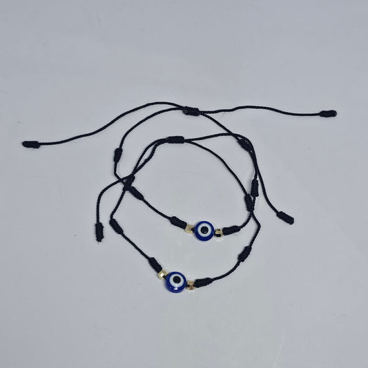 Evil Eye 7 Knot Wax Bracelet - Rivendell Shop