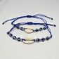 Evil Eye Wax Bracelet with Cowrie Shell - Rivendell Shop