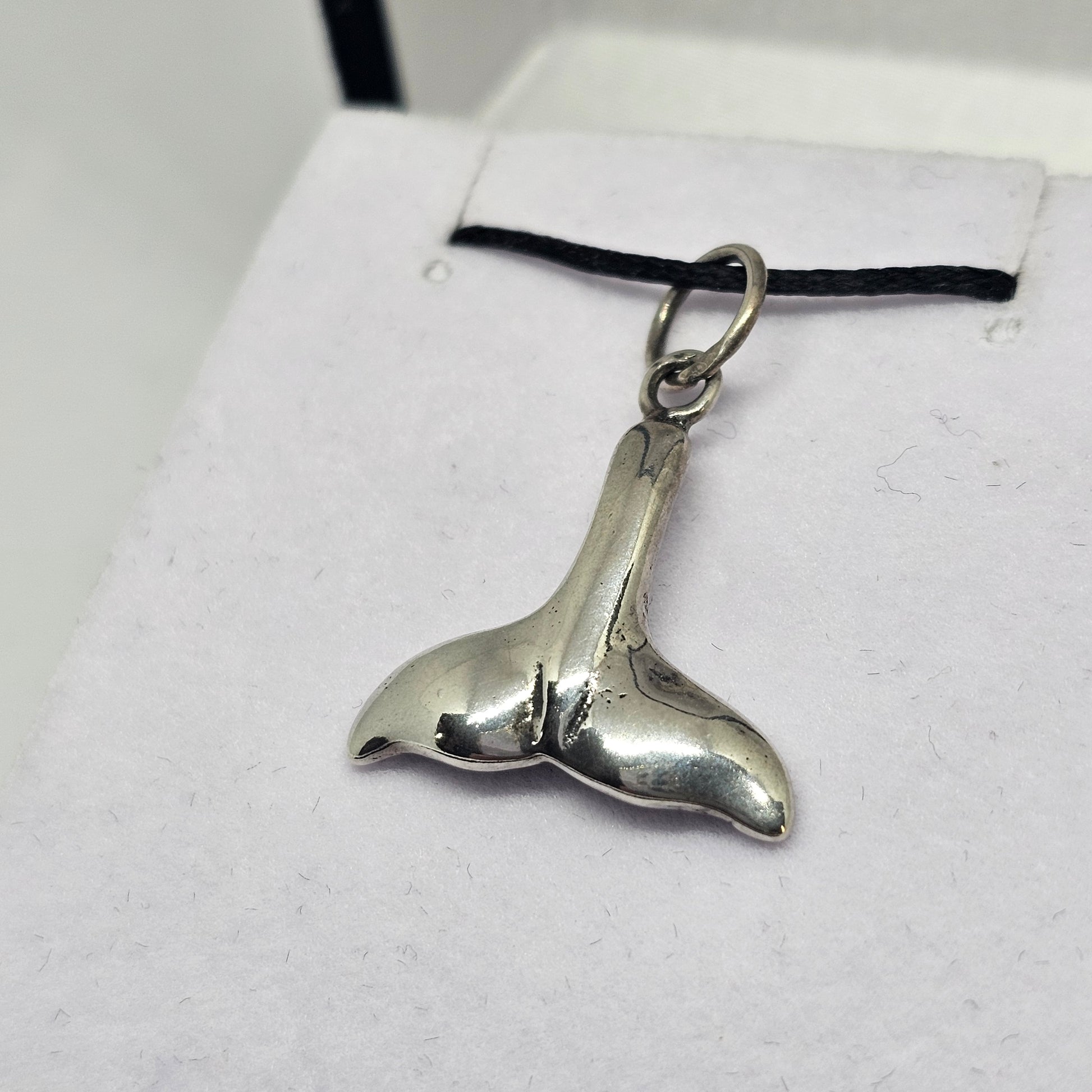 Sterling Silver Whale Tale Pendant - Rivendell Shop