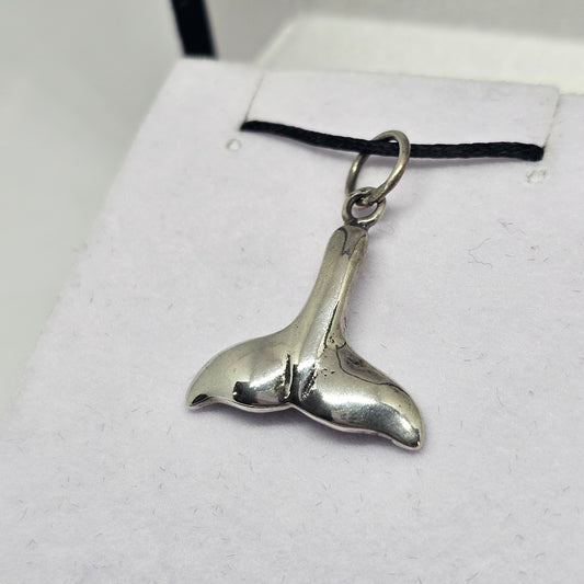 Sterling Silver Whale Tale Pendant - Rivendell Shop