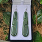 Greenstone (Pounamu) Double Koru Earrings Large - Rivendell Shop