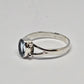 Blue Topaz Sterling Silver Ring - Rivendell Shop