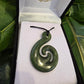 Open Koru Greenstone Pendant 35 mm - Rivendell Shop