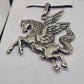 Sterling Silver Pegasus Pendant - Rivendell Shop