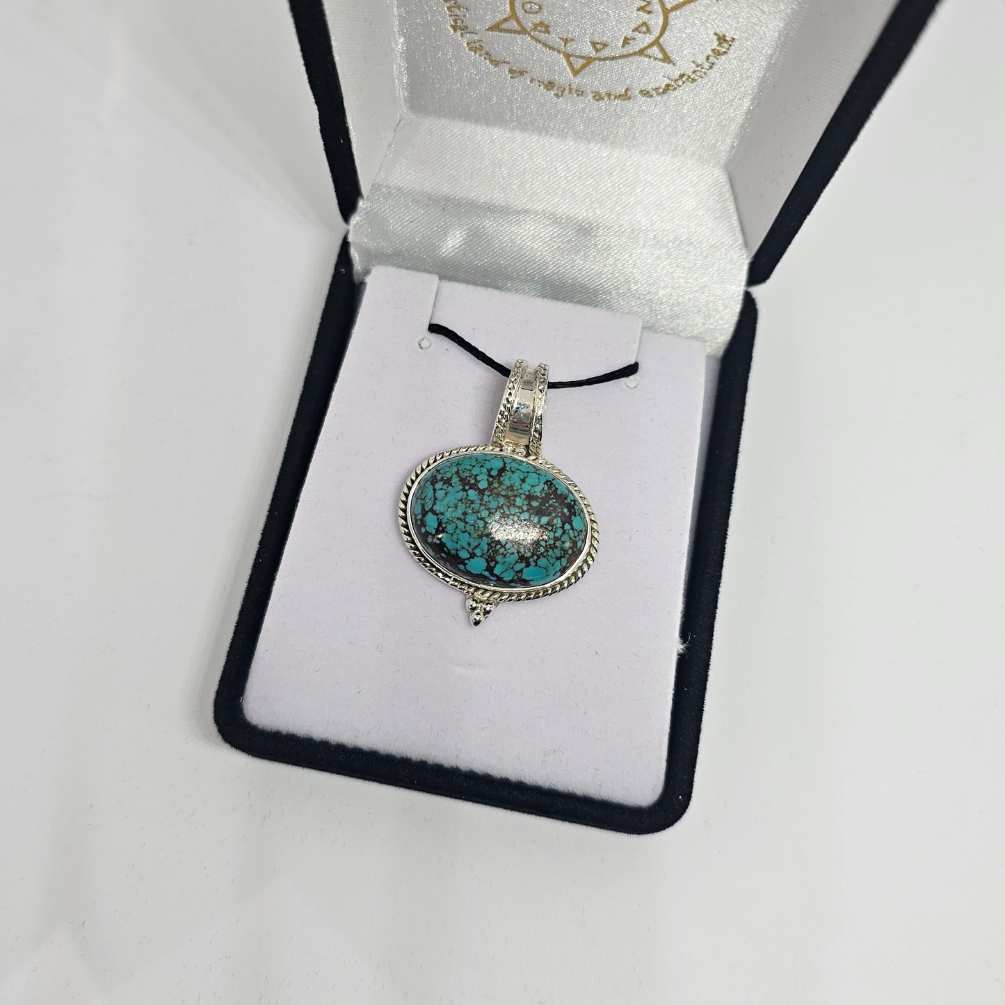Turquoise Sterling Silver Pendant - Rivendell Shop