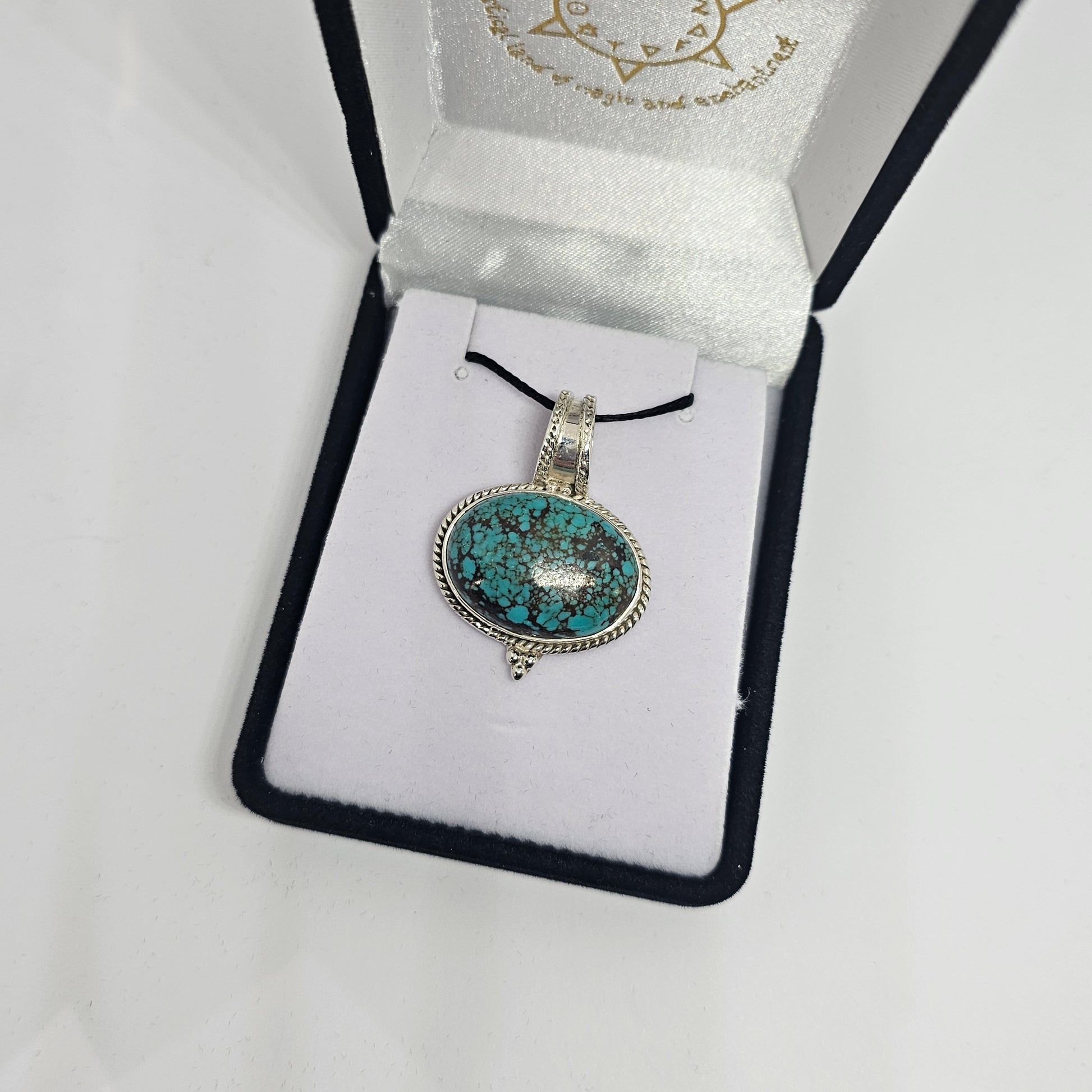 Turquoise Sterling Silver Pendant - Rivendell Shop