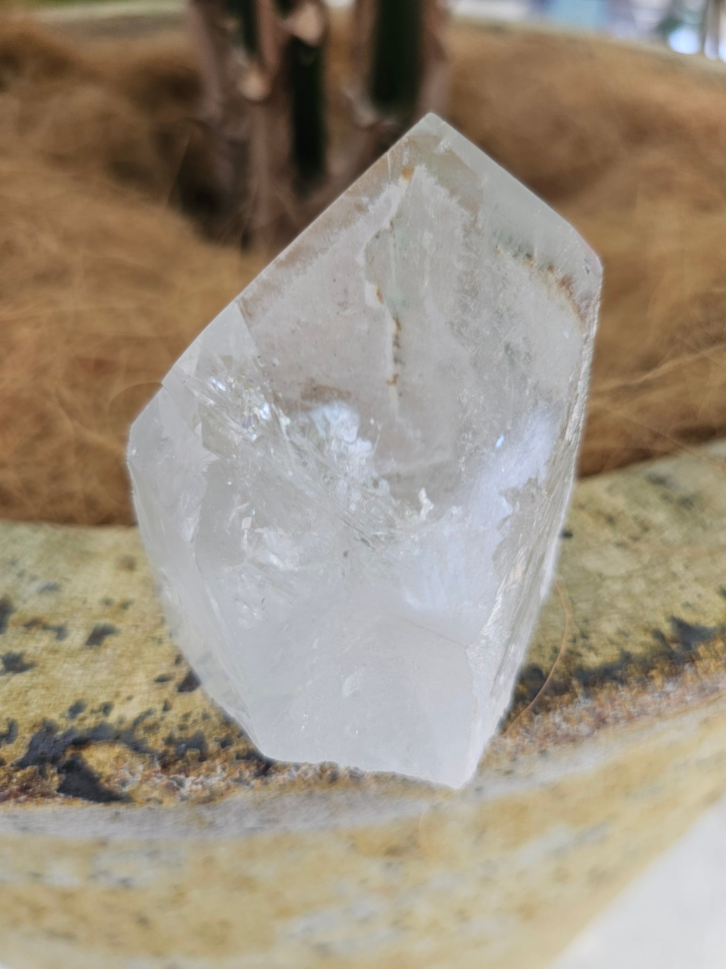 Clear quartz cluster