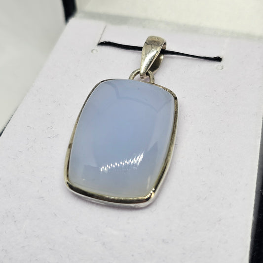 Chalcedony Sterling Silver Pendant - Rivendell Shop