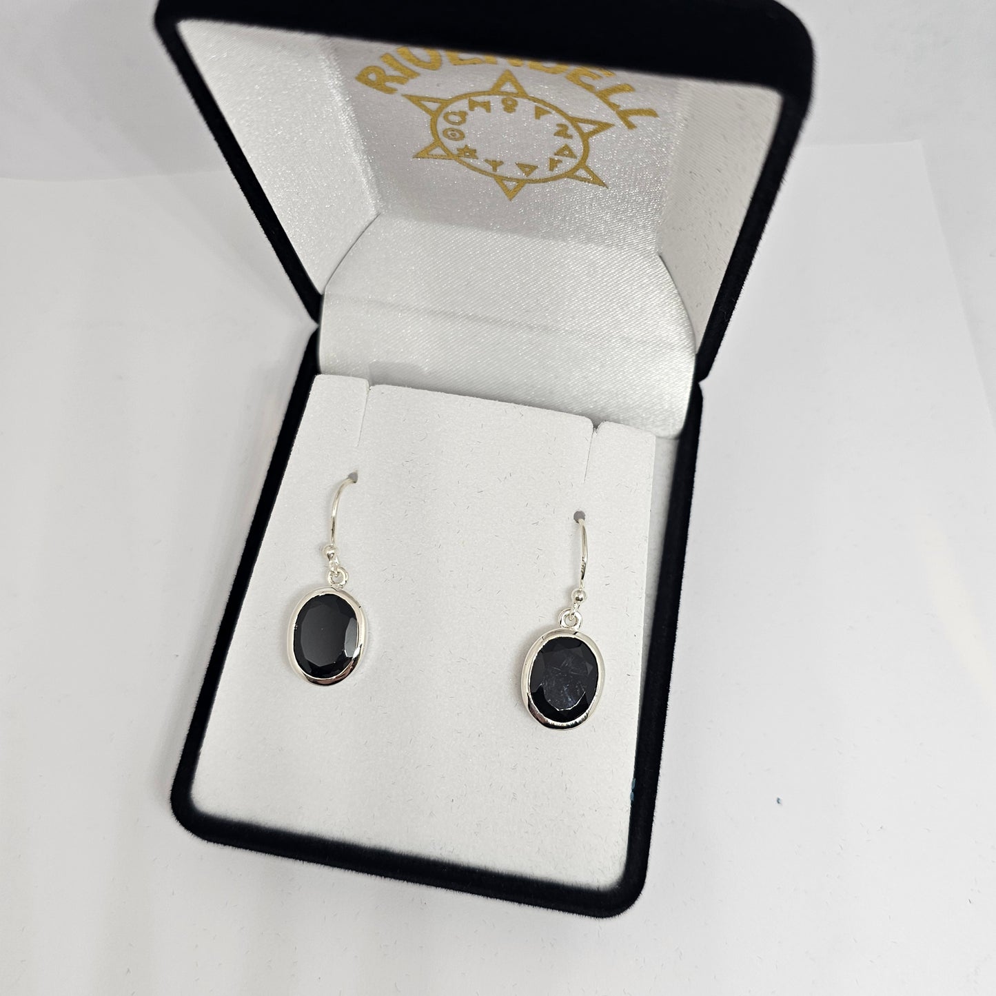 Black Onyx Sterling Silver Earrings - Rivendell Shop