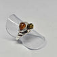 Amber Sterling Silver Ring - Rivendell Shop