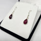 Garnet Sterling Silver Earrings - Rivendell Shop