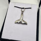 Sterling Silver Whale Tale Pendant - Rivendell Shop