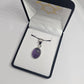 Amethyst Sterling Silver Pendant - Rivendell Shop