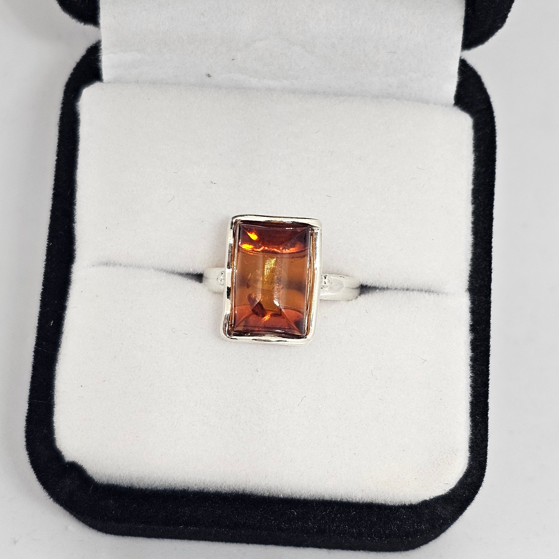 Amber Ring - Square Shaped - Rivendell Shop