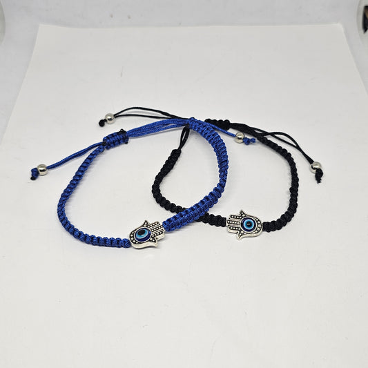 Evil Eye Hamsa Thicker Cord Multicolour - Rivendell Shop