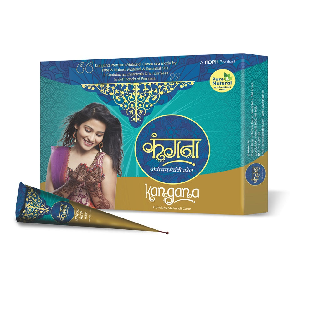Kangana Premium Mehandi (Henna) Cones [12]