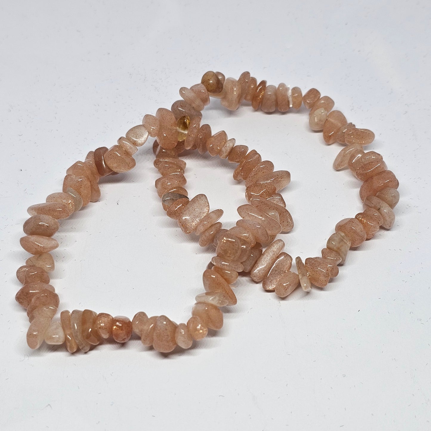 Peach Moonstone Chip Bracelet - Rivendell Shop