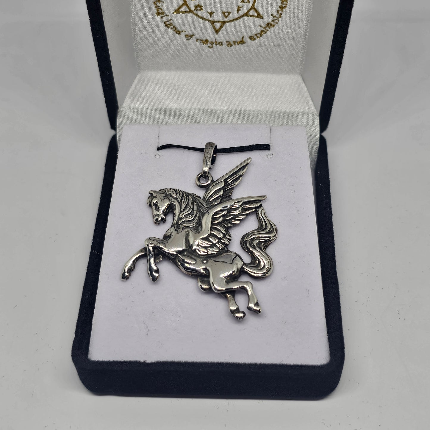 Sterling Silver Pegasus Pendant - Rivendell Shop