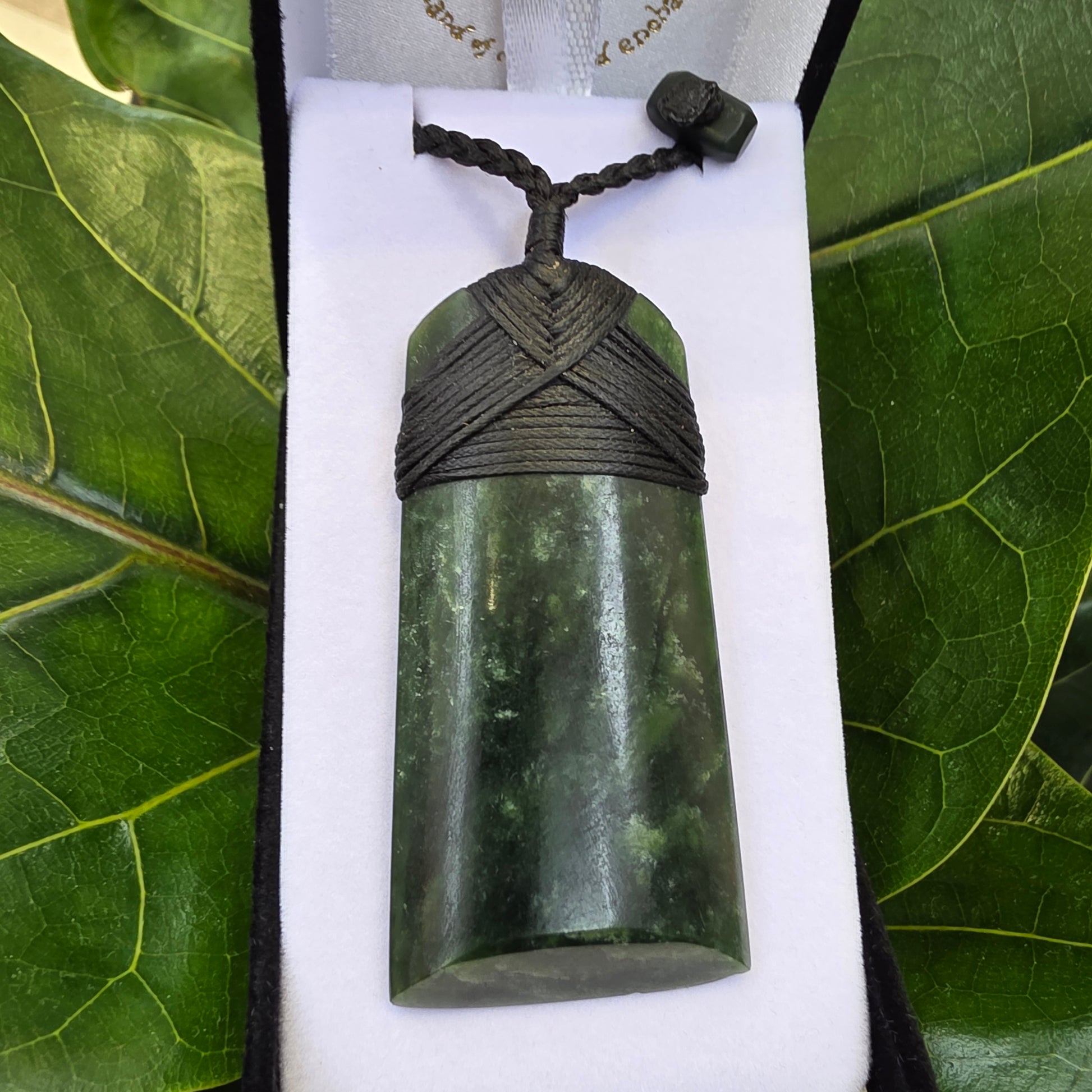 Greenstone Toki Pendant 70x35 mm - Rivendell Shop