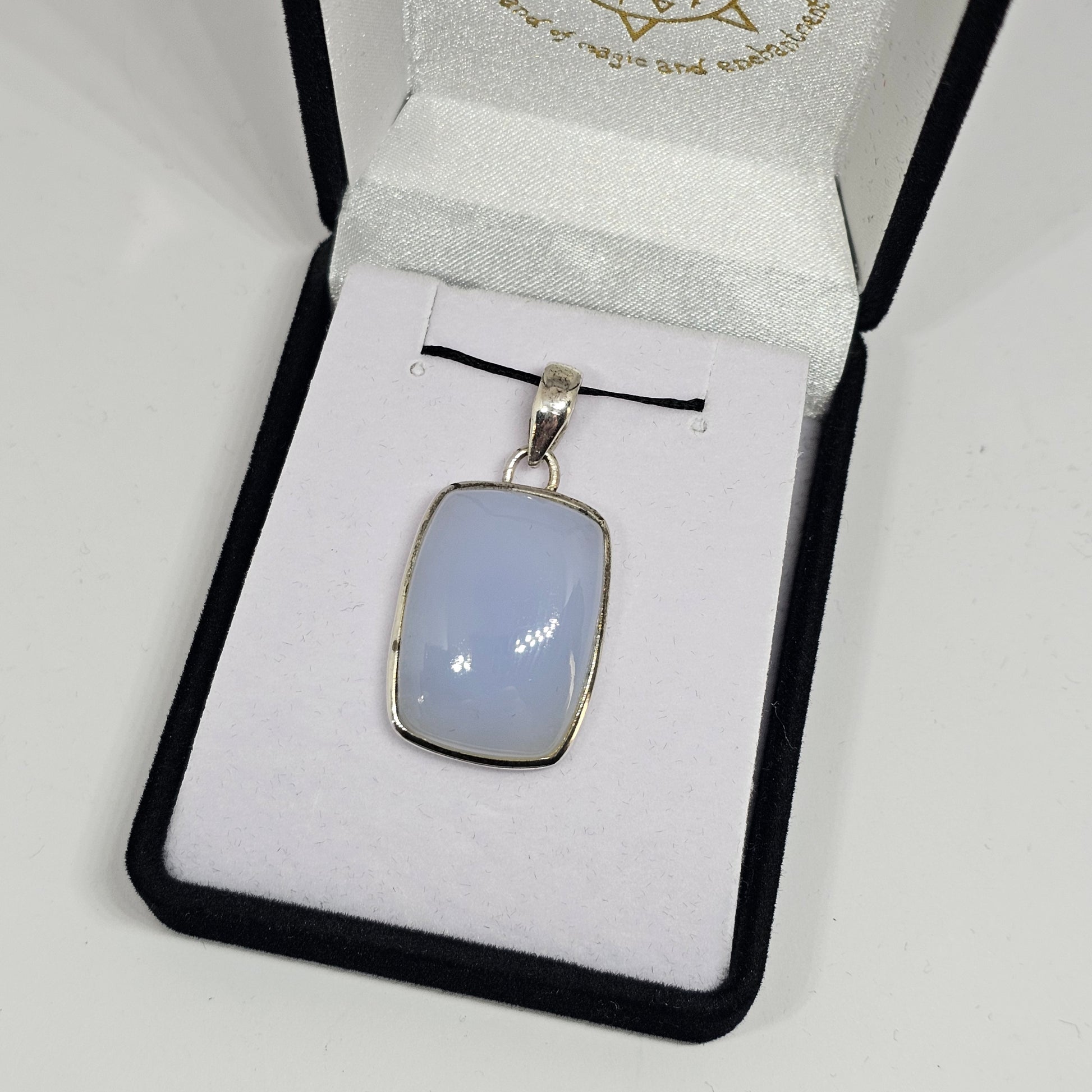 Chalcedony Sterling Silver Pendant - Rivendell Shop