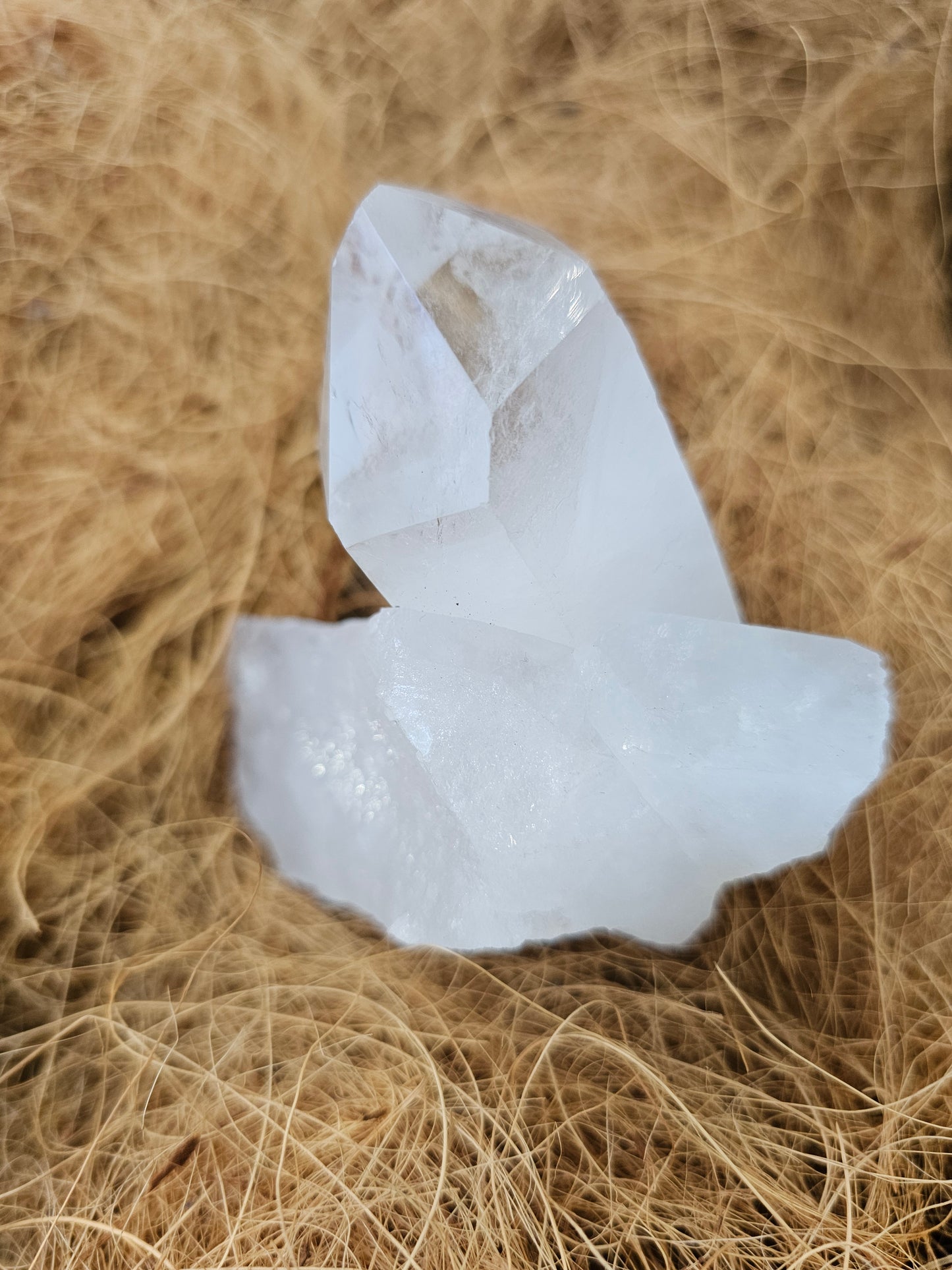 Clear quartz cluster