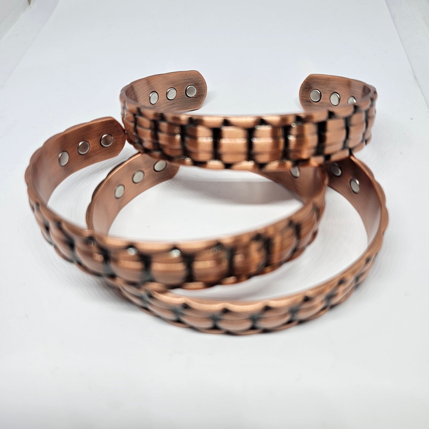 Copper Bracelet - Woven 6 Magnets - Rivendell Shop