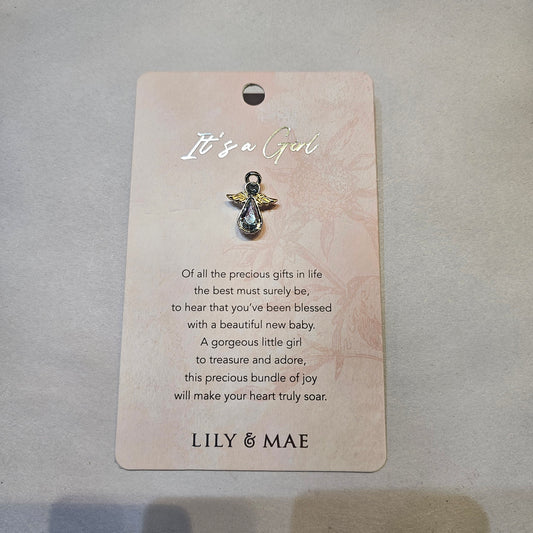 It's a Girl - Angel Pin - Rivendell Shop