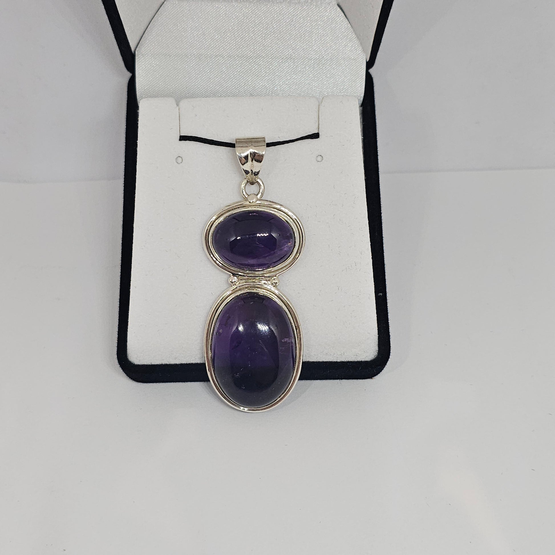 Amethyst Sterling Silver Pendant - Rivendell Shop